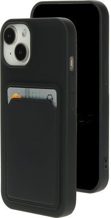 Mobiparts Classic TPU Case with Cardholder Apple iPhone 15 Matt Black